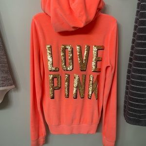Pink brand hoodie